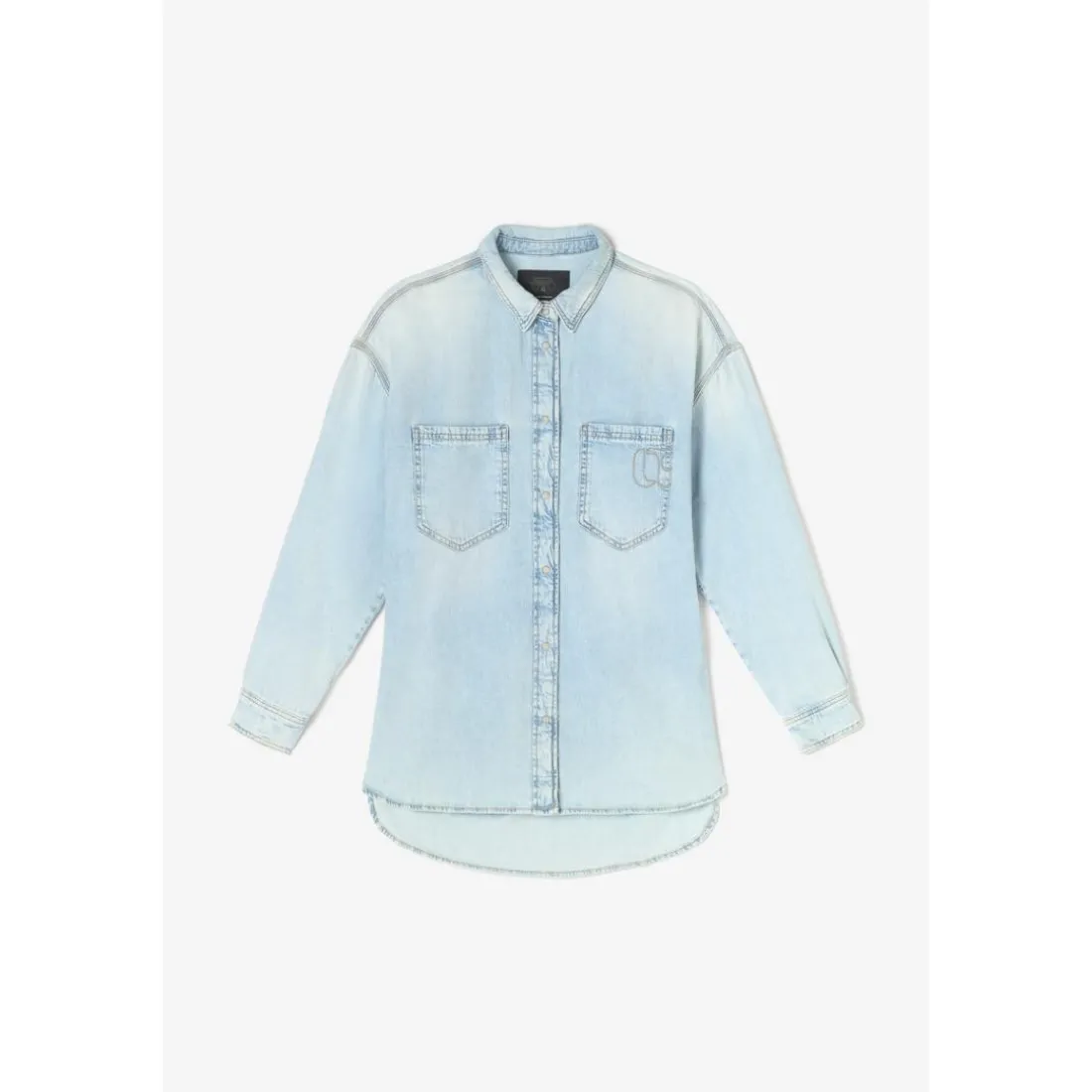 Chemise en jeans TULIPE bleu Vivi
