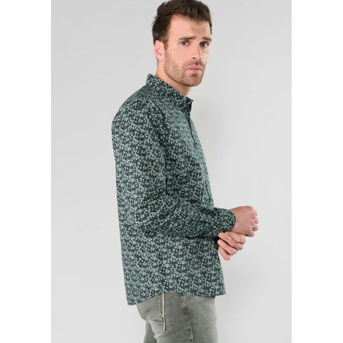 Chemise EVANS noir Alex en coton