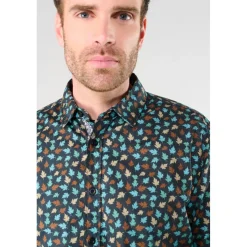Chemise FEAL noir Dirk en coton