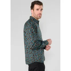 Chemise FEAL noir Dirk en coton