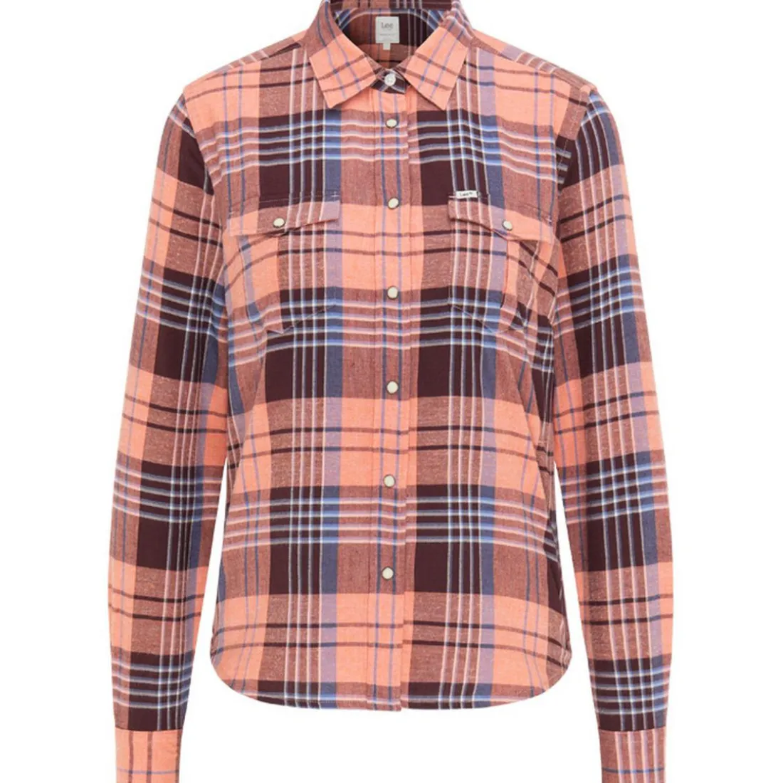 Chemise Femme Regular Western Shirt orange en coton