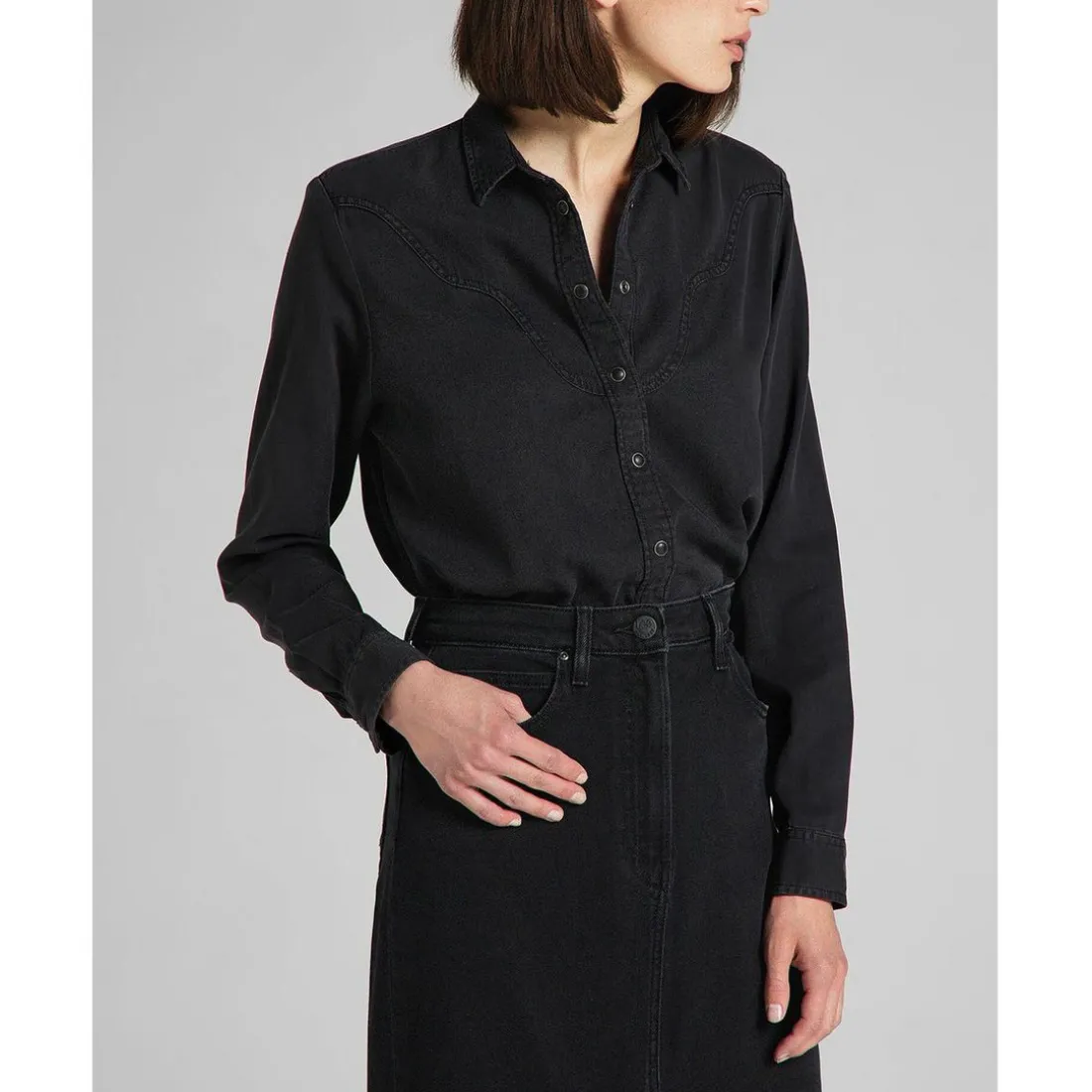 Chemise Femme Western Shirt noir