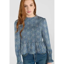 Chemise fille DIVEGI bleu Tia