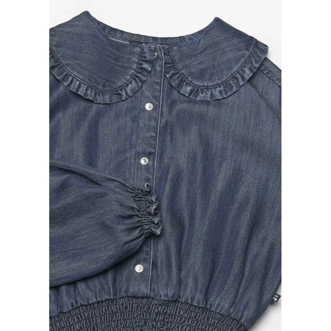 Chemise fille MACCHIGI bleu en tencel
