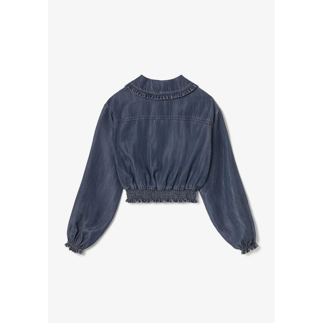 Chemise fille MACCHIGI bleu en tencel
