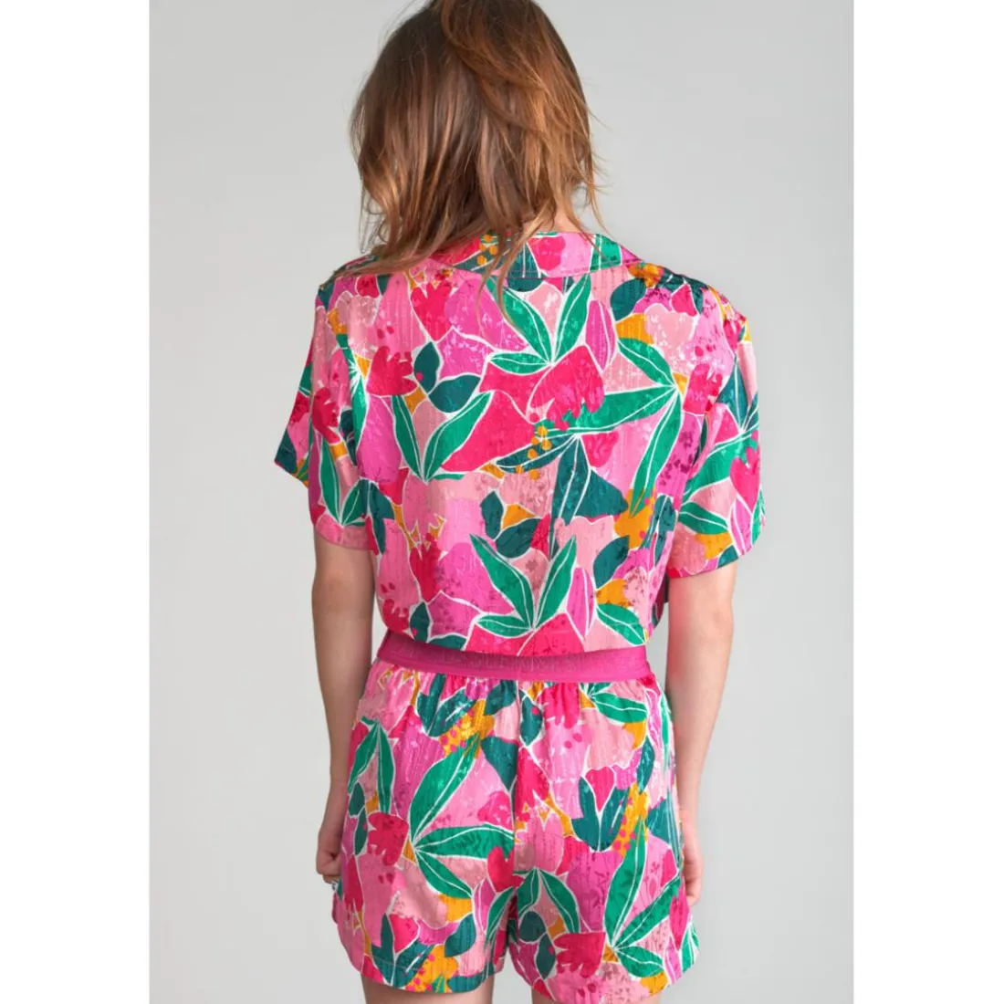 Chemise fille SAUGEGI rose Ula