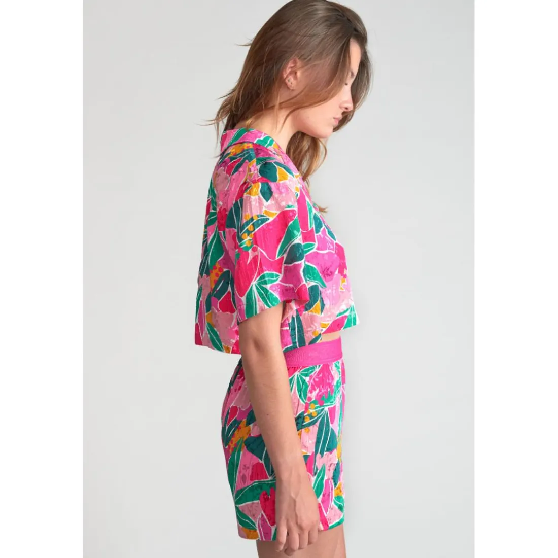 Chemise fille SAUGEGI rose Ula