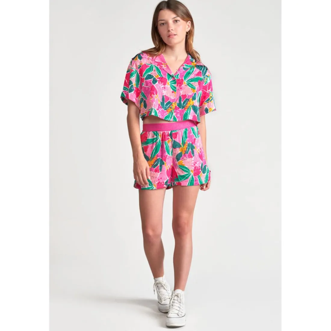 Chemise fille SAUGEGI rose Ula