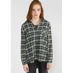 Chemise fille SHANGI vert Sofia en coton