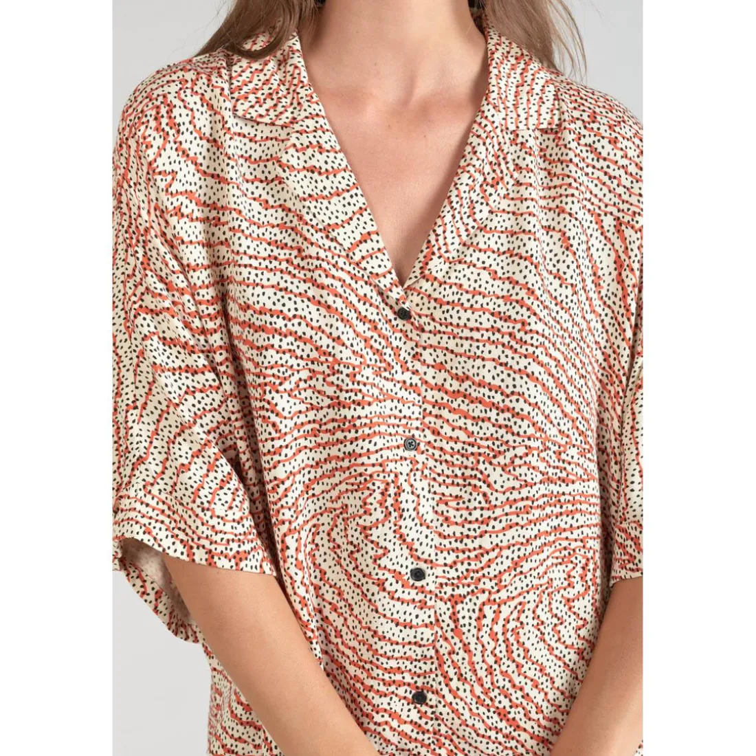 Chemise FREILA orange en viscose