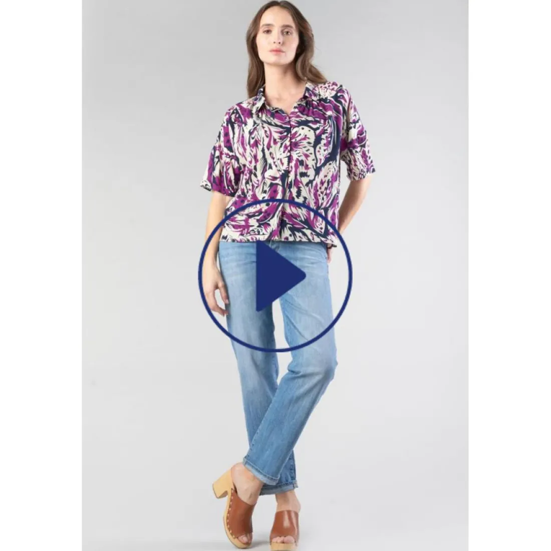 Chemise GABRYE rose en viscose