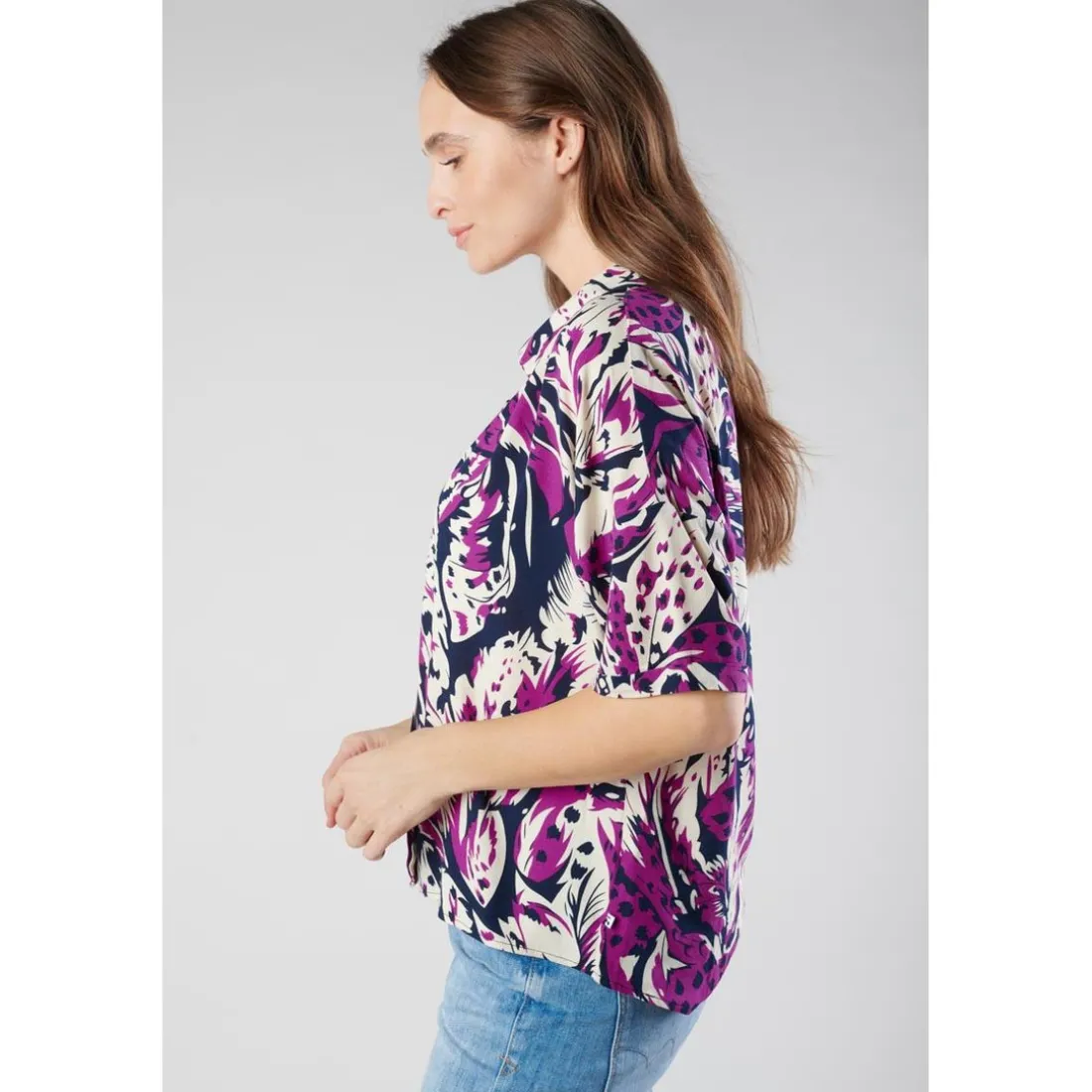 Chemise GABRYE rose en viscose