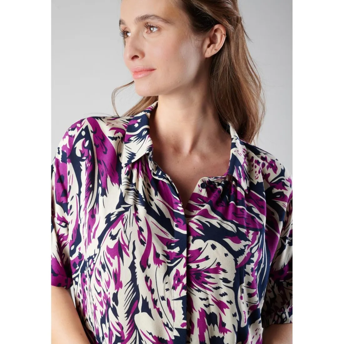 Chemise GABRYE rose en viscose