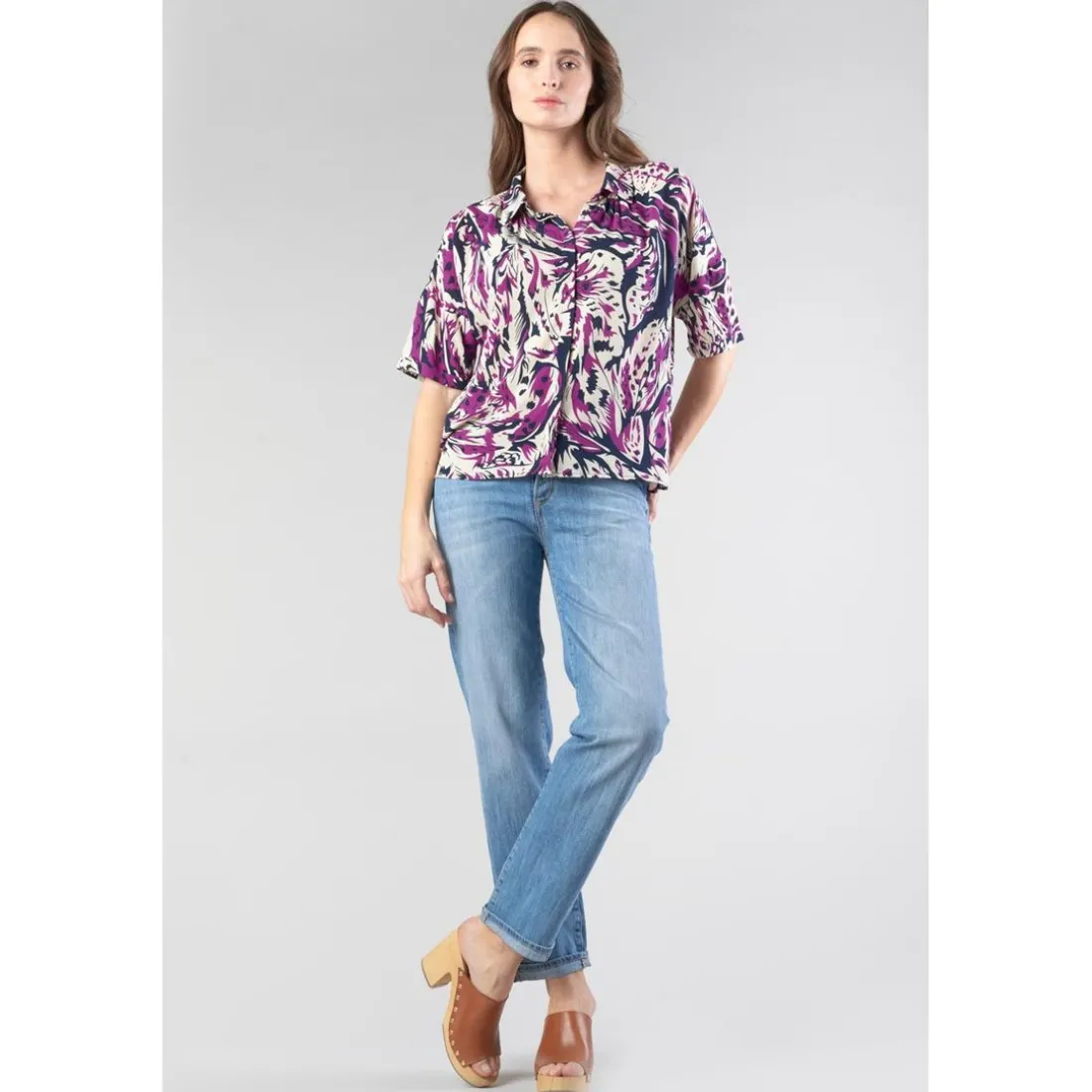 Chemise GABRYE rose en viscose