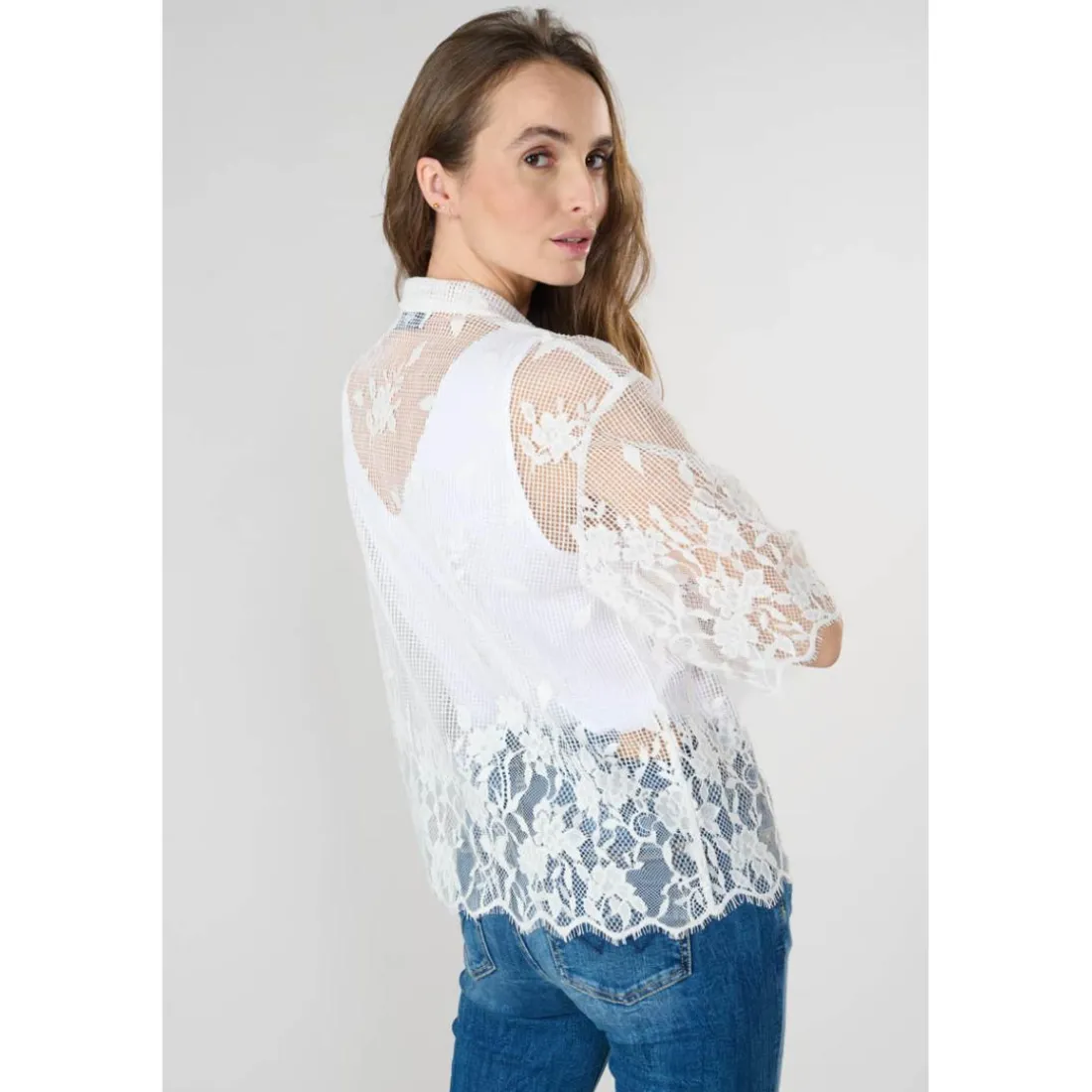 Chemise GLAIEUL marron Gail en coton