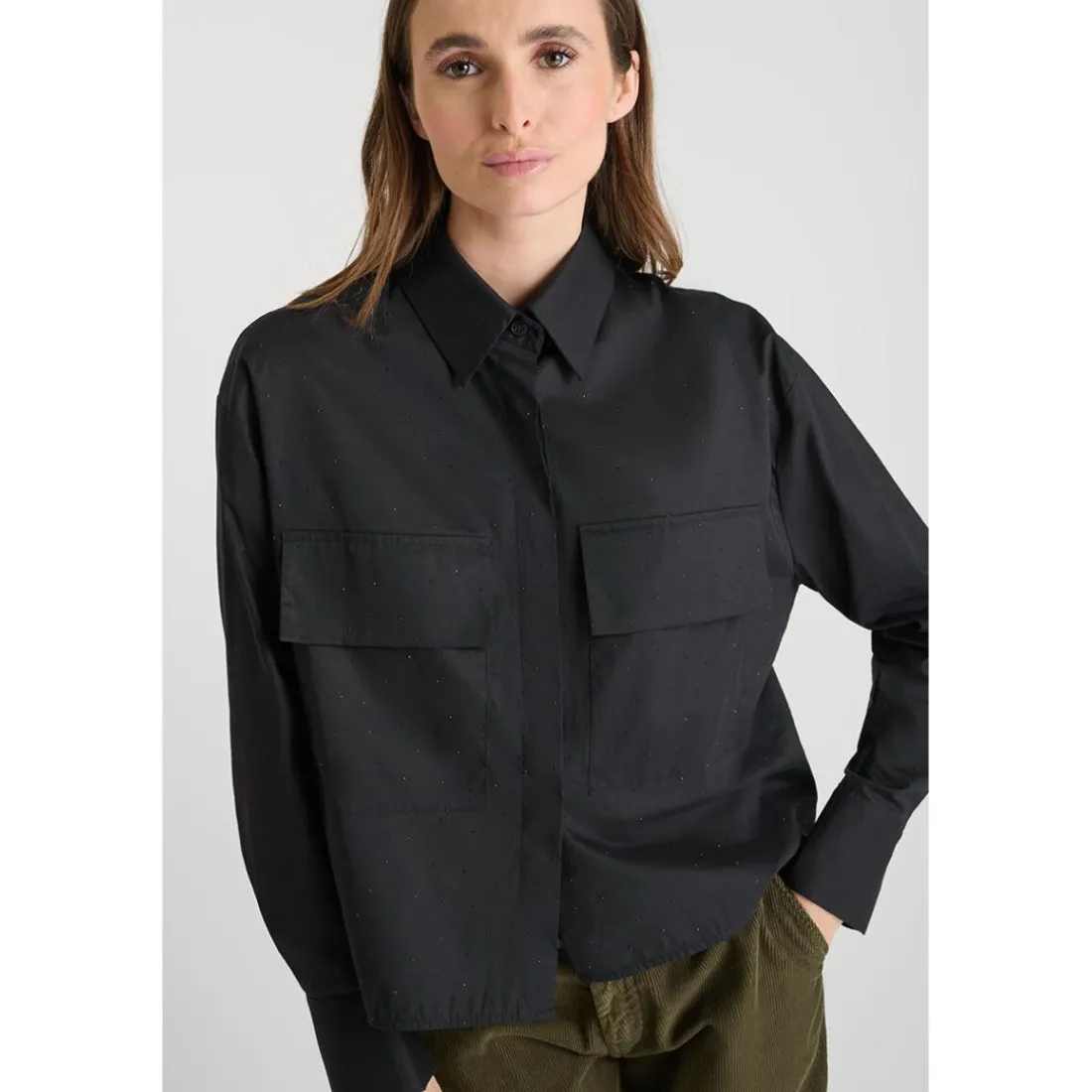 Chemise GULLIN noir Nola en coton