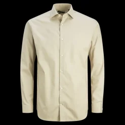 Chemise homme beige en coton Tito