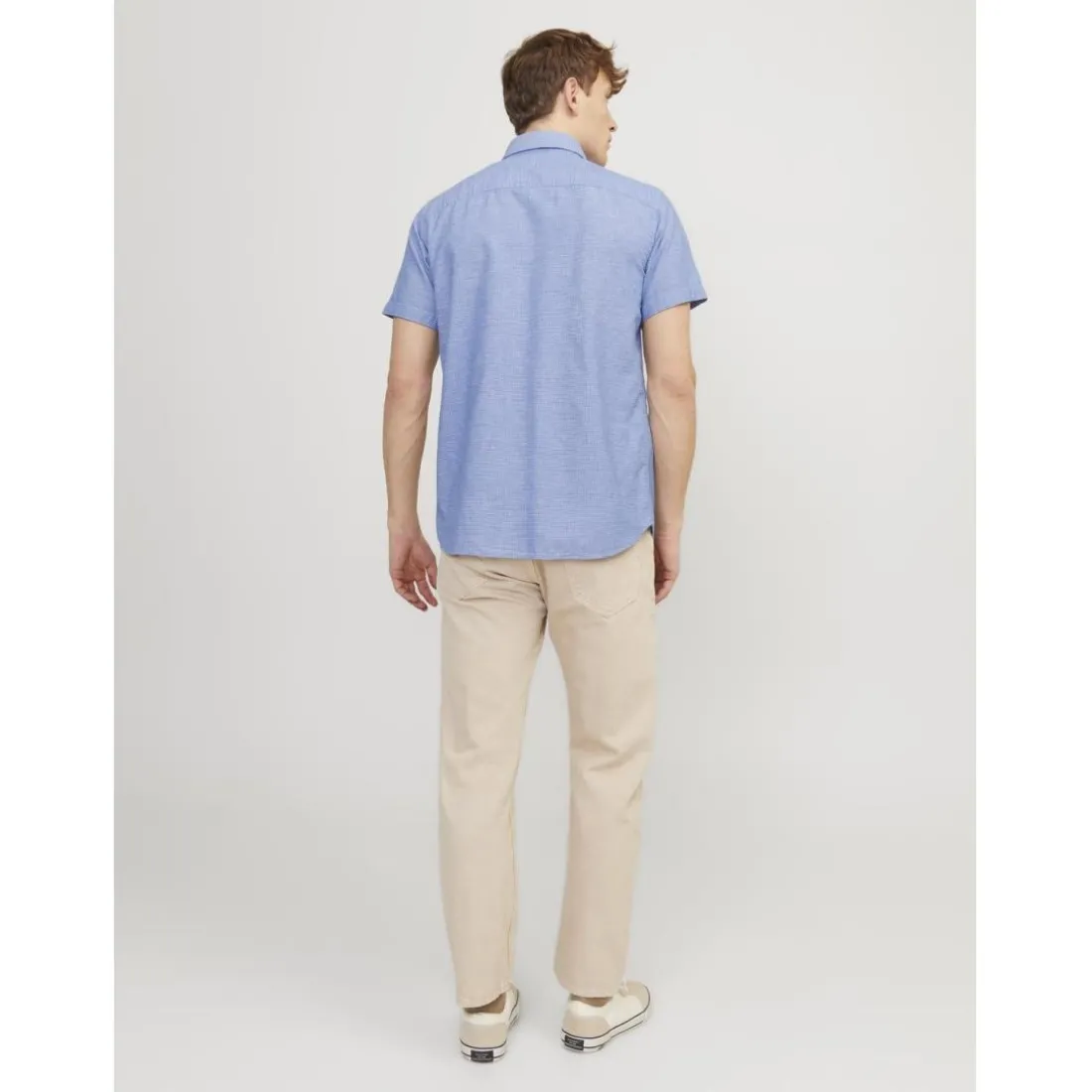 Chemise homme bleu petrole en coton