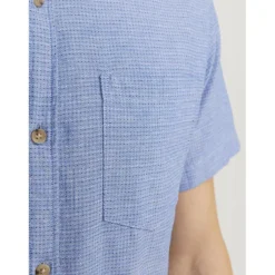 Chemise homme bleu petrole en coton