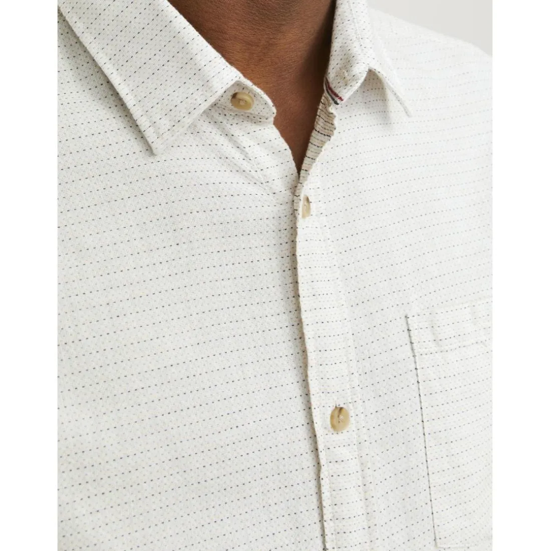Chemise homme écru en coton