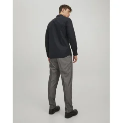 Chemise homme noir en coton Ivan
