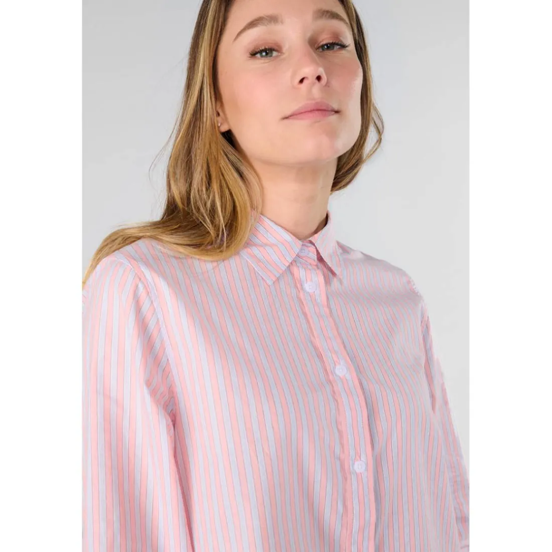 Chemise JAMA rose Page en coton