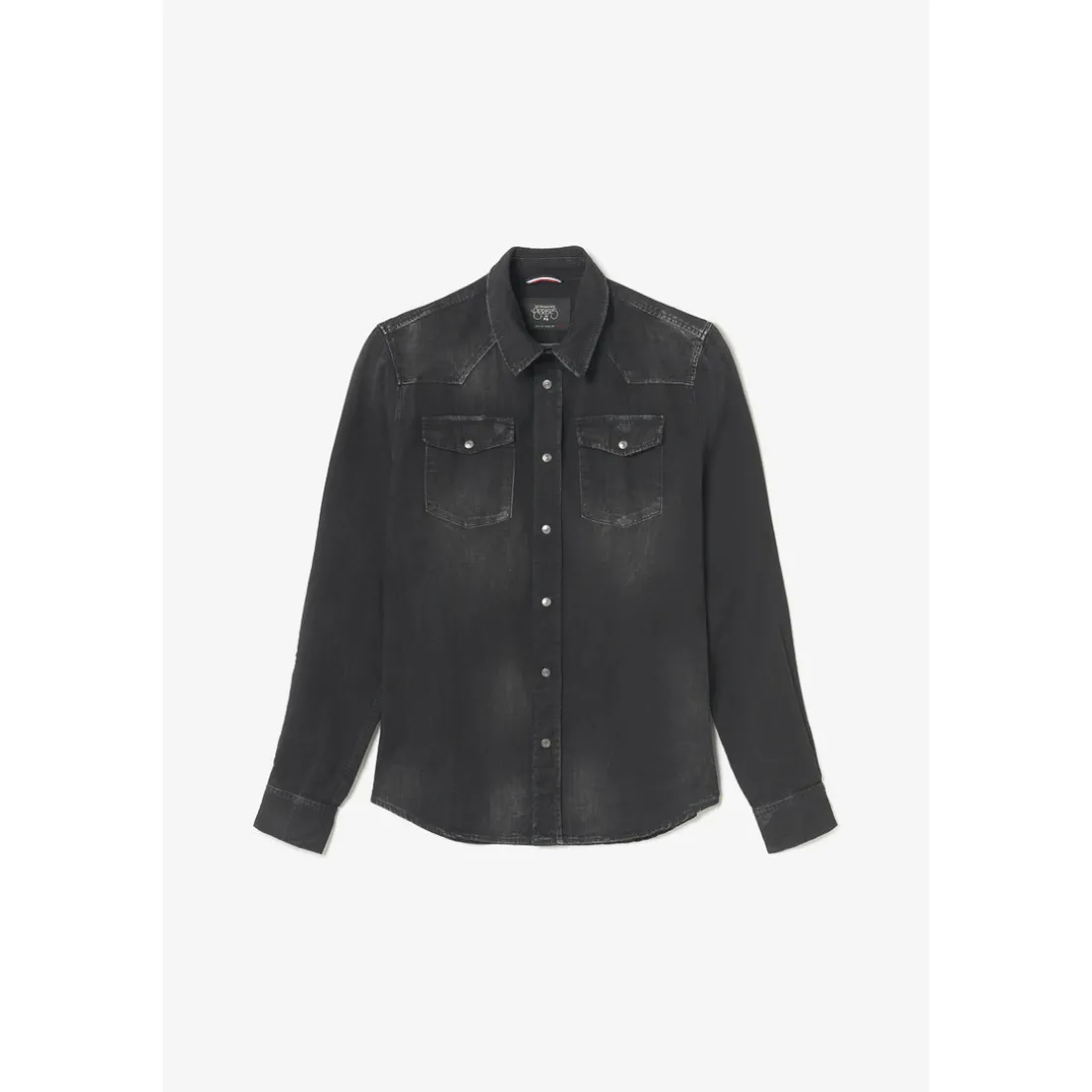 Chemise Juanito en jeans noir délavé