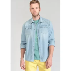 Chemise Juanito en jeans bleu clair