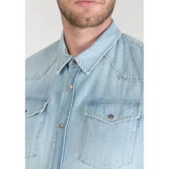 Chemise Juanito en jeans bleu clair