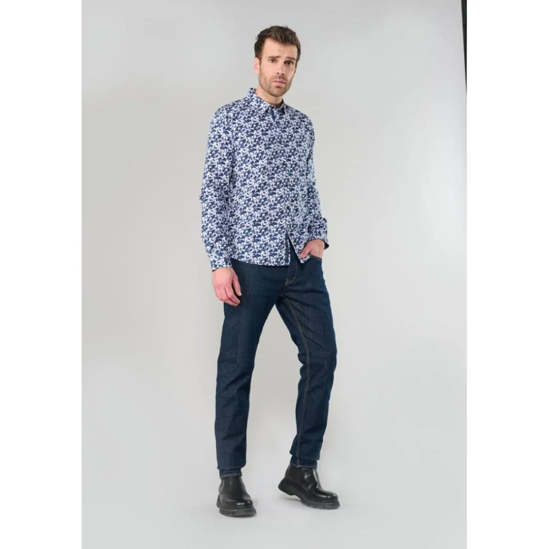 Chemise JUNA noir Liam en coton