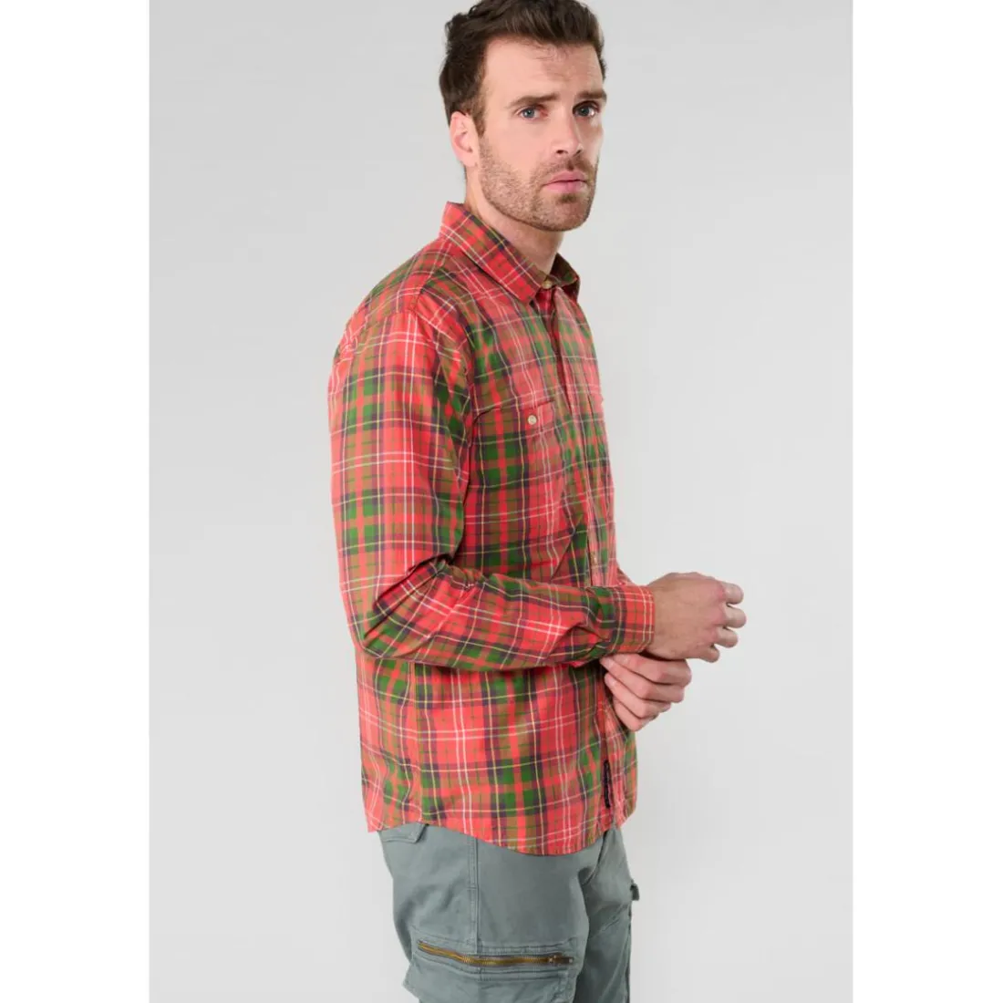 Chemise KASIL rouge Bert en coton