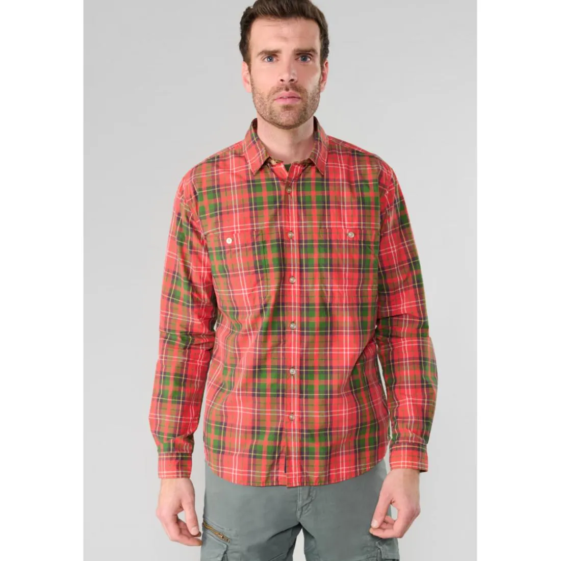 Chemise KASIL rouge Bert en coton