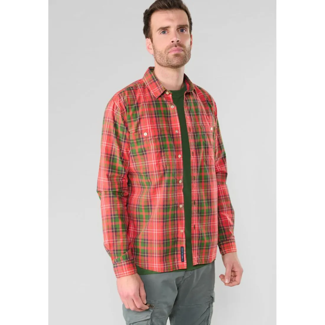Chemise KASIL rouge Bert en coton