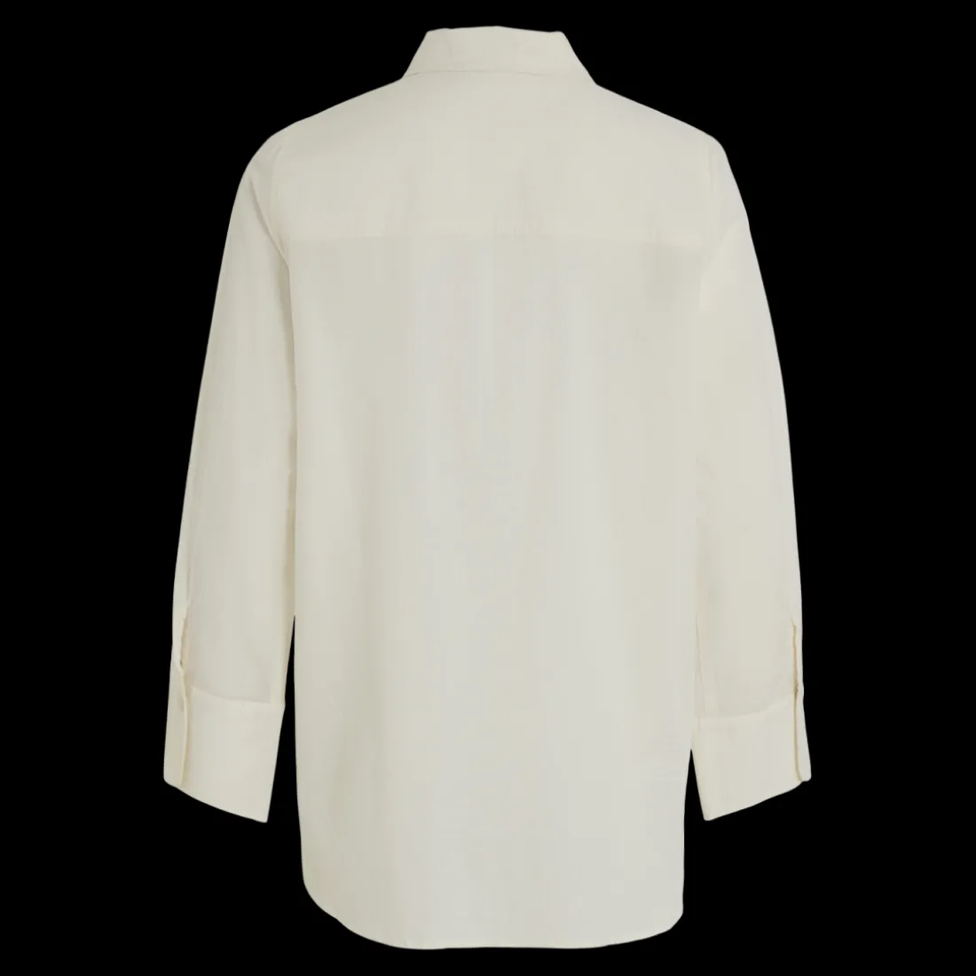 Chemise loose fit manches longues blanc en coton bio