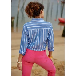 Chemise MAEVE - Rayure Bleu en coton