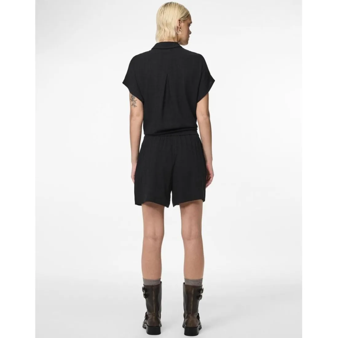 Chemise manches courtes en viscose Vinsty noire Zola