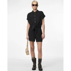 Chemise manches courtes en viscose Vinsty noire Zola