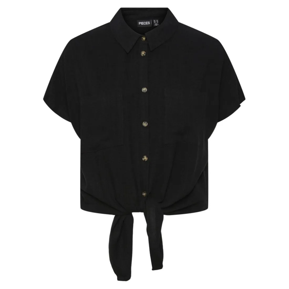 Chemise manches courtes en viscose Vinsty noire Zola