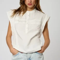 Chemise Manches Courtes EDDA en coton blanc