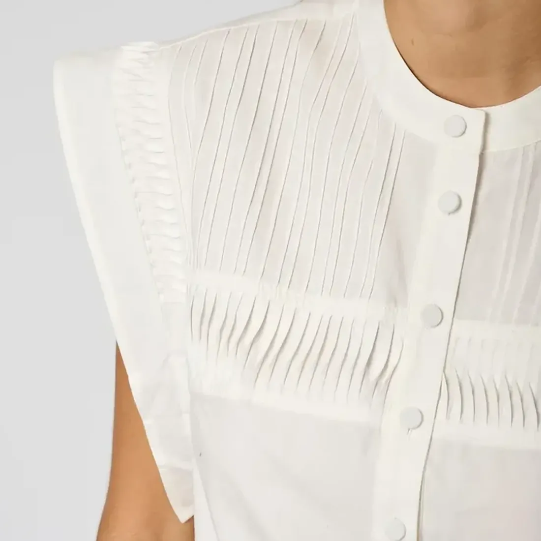 Chemise Manches Courtes EDDA en coton blanc