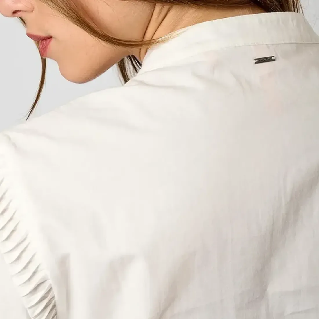 Chemise Manches Courtes EDDA en coton blanc