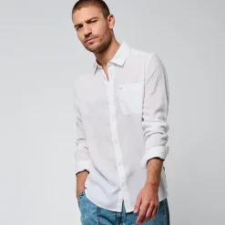 Chemise Manches Longues BOTUS White blanc