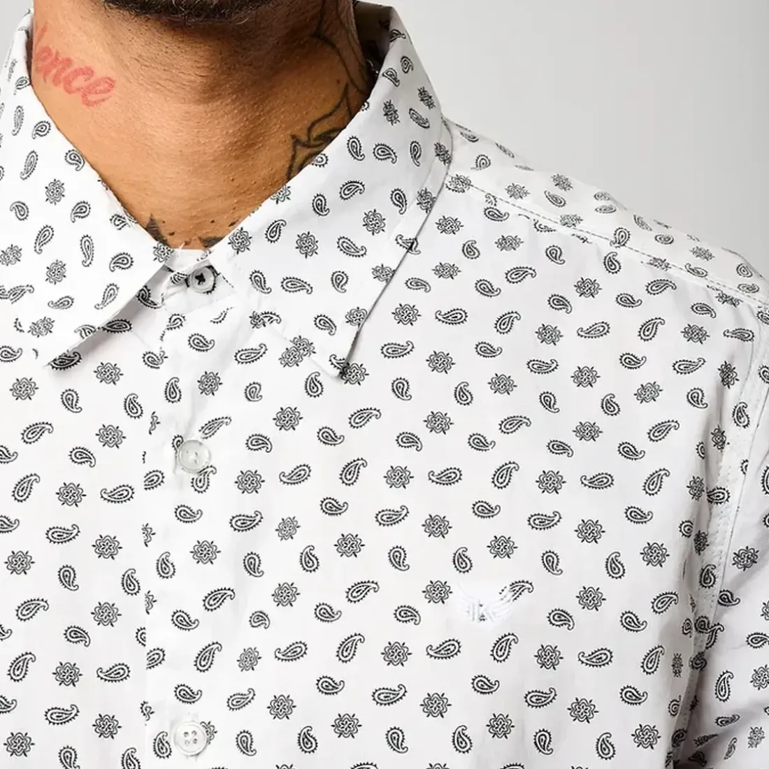 Chemise Manches Longues en coton BAYUN White blanc