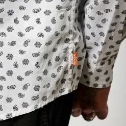 Chemise Manches Longues en coton BAYUN White blanc