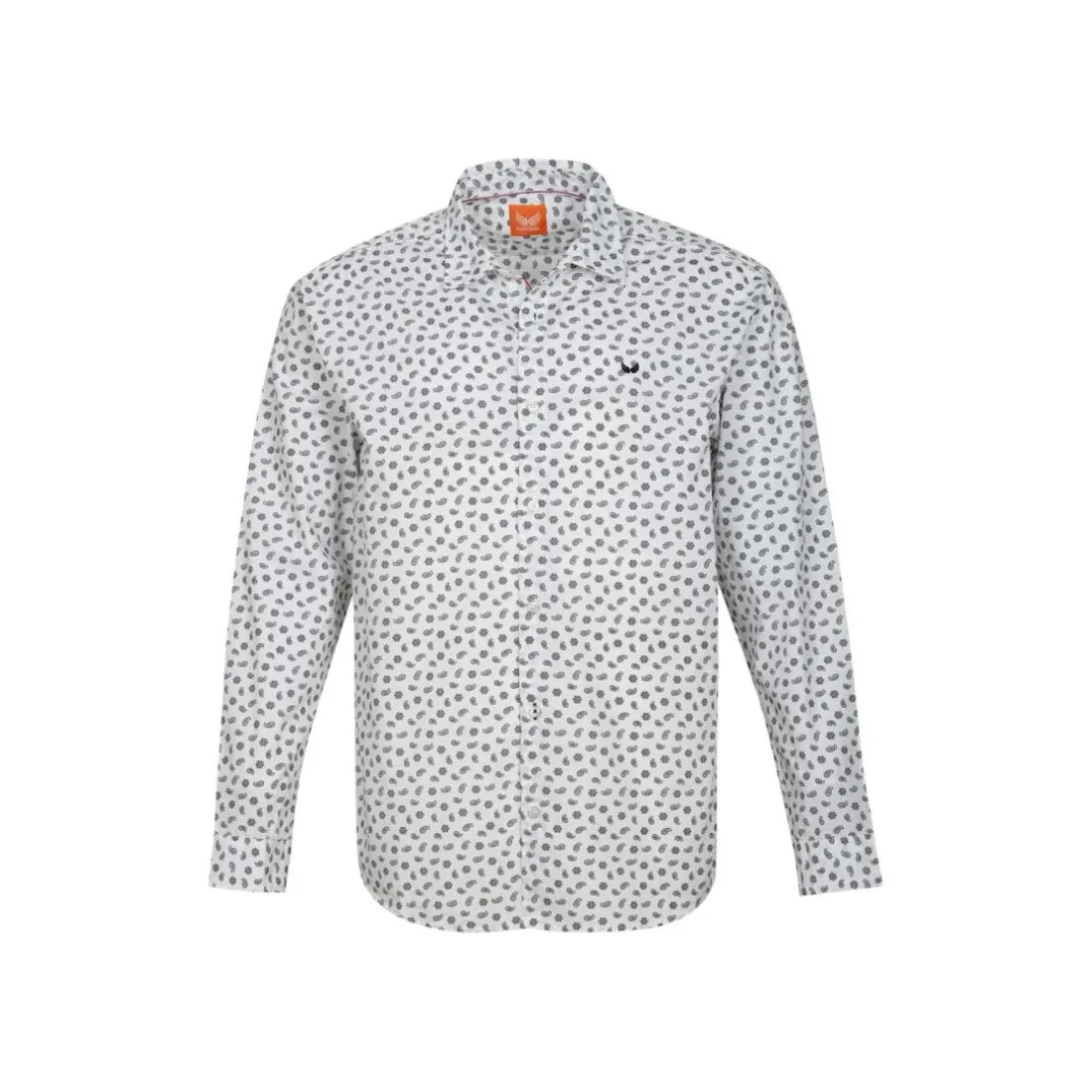 Chemise Manches Longues en coton BAYUN White blanc