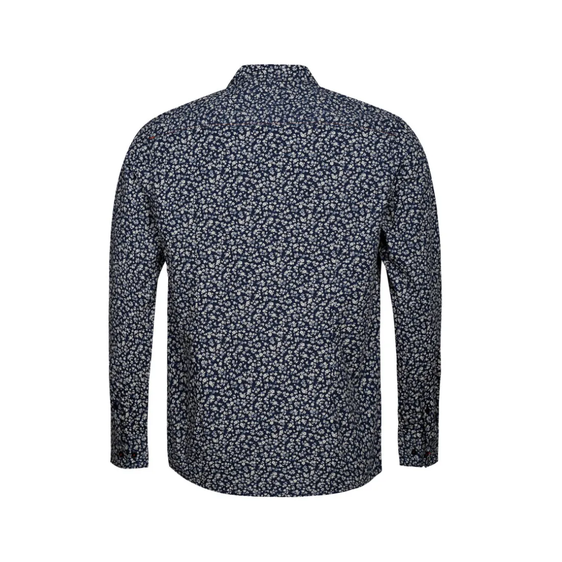 Chemise Manches Longues en coton BEVY bleu marine