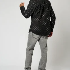 Chemise Manches Longues en coton BELIZ Black noir