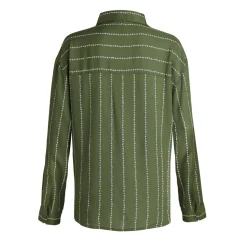 Chemise manches longues VERSO kaki en viscose