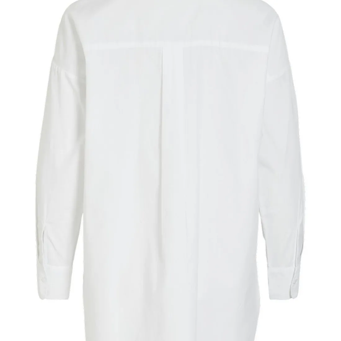 Chemise regular fit manches longues blanc Mina