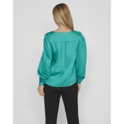 Chemise regular fit manches longues turquoise
